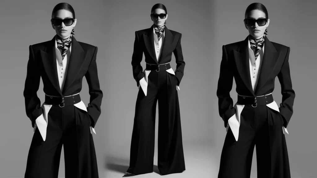 Chic Monochrome Ensemble